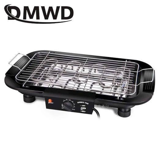 110V 1800W Household Electric Oven Furnace Heating Smokeless Barbecue Pits Grill Indoor Carbon Free BBQ Pan Hotplate Griddle