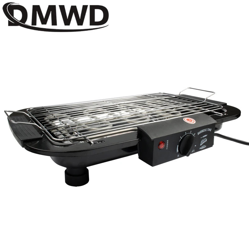 110V 1800W Household Electric Oven Furnace Heating Smokeless Barbecue Pits Grill Indoor Carbon Free BBQ Pan Hotplate Griddle