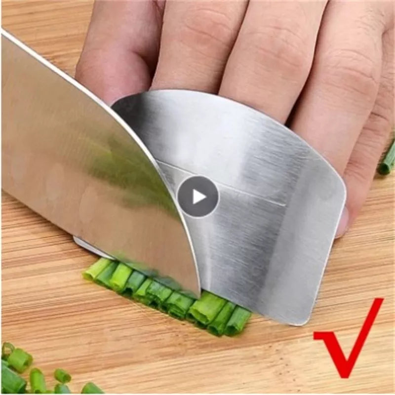 Stainless Steel Finger Guard Finger Hand Cut Hand Protector Knife Cut Finger Protection Tool Kitchen Cooking Knives Accessories