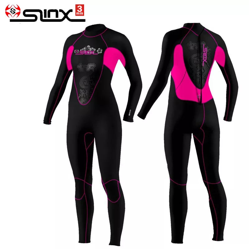 Brand Slinx 1102 Women Full Body Scuba Dive Wet Suit 3mm Neoprene Wetsuits Winter Swim Surfing Snorkeling Spearfishing Water ski
