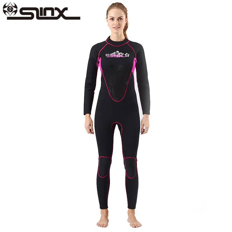 Brand Slinx 1102 Women Full Body Scuba Dive Wet Suit 3mm Neoprene Wetsuits Winter Swim Surfing Snorkeling Spearfishing Water ski
