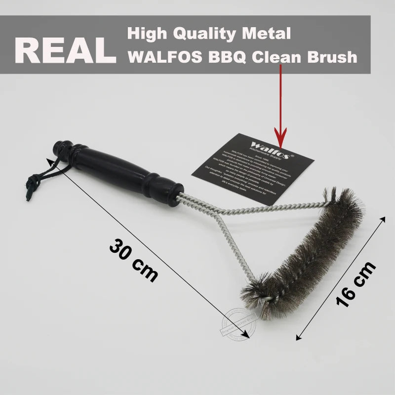 Non-Stick Barbecue Grill BBQ Brush Stainless Steel Wire Bristles Cleaning Brushes With Handle Durable Cooking BBQ Tools Hot Sale