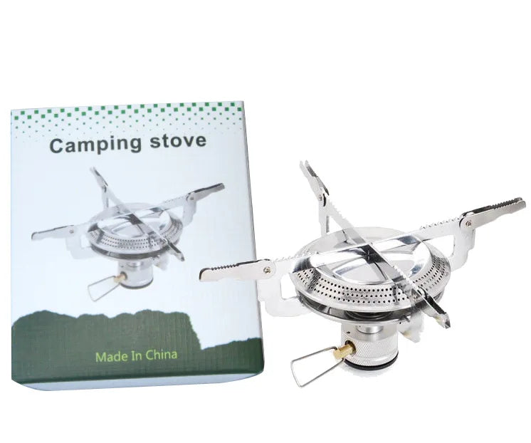 Widesea Camping Poratable Stove Folding Outdoor Gas Burner Cookware Hiking Picnic BBQ Tank Cooker Furnace Equipment Tourist