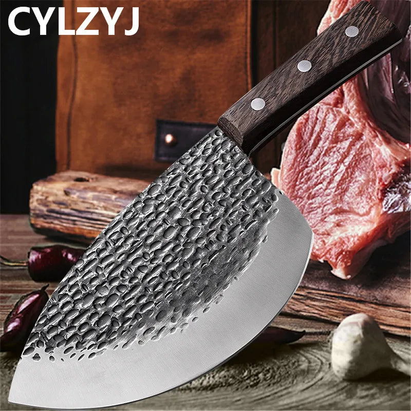Fishing Butcher Knife Meat Cleaver Seafood Market Aquatic Fish Knife Professional Tool Cooking Kitchen Knife Sharp Slaughter