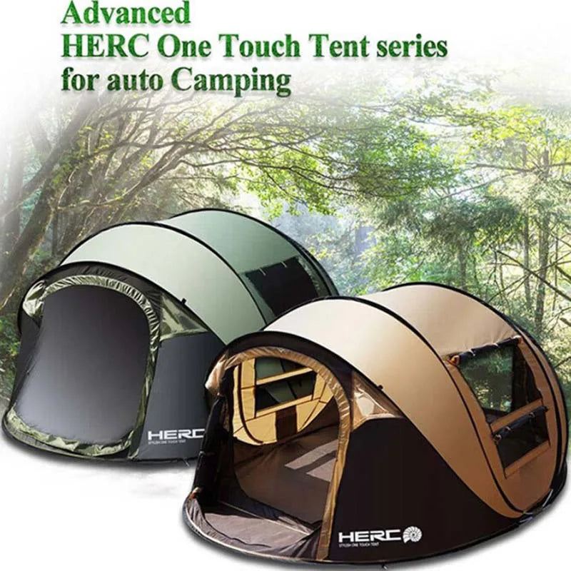 2023 New Arrival 3-4 Person Ulttralarge Automatic Windproof Pop Up Fast Opening Camping Large Gazebo Beach Tent