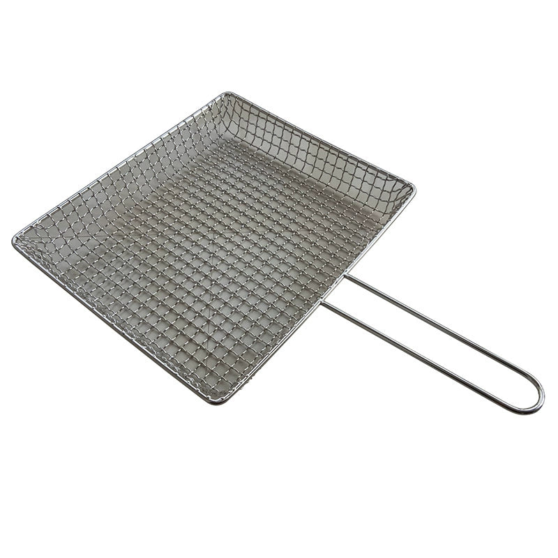 Non-Magnetic Stainless Steel Barbecue Wire Mesh Seafood Basket Sieve Clam Oyster Chopstick Barbecue Tool Supplies Accessories Vegetable