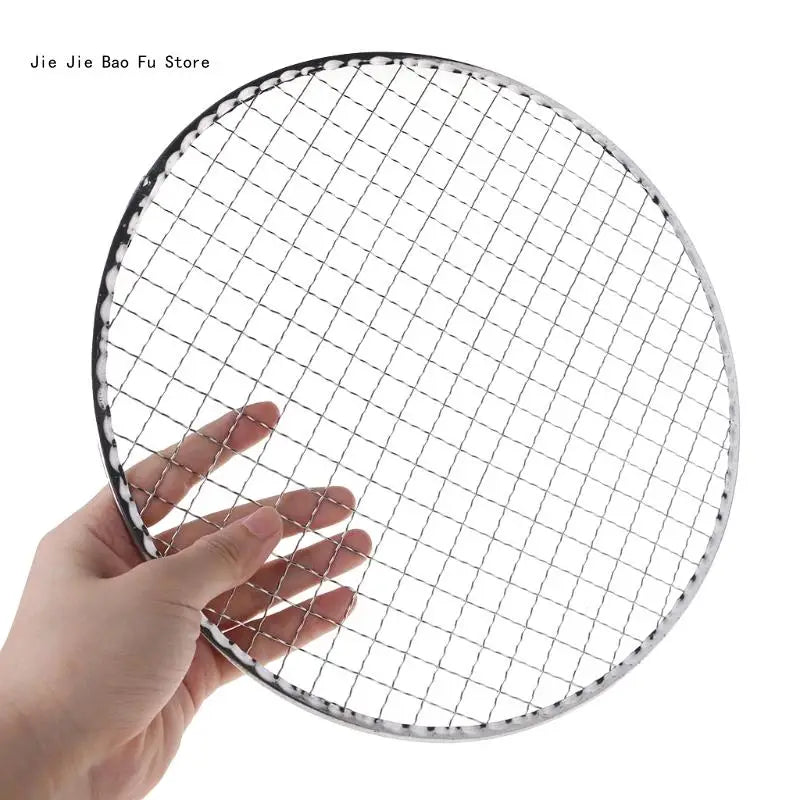 E8BD Disposable BBQ Barbecue Grill Basket Mesh Wire Net Meat Fish Vegetable Tool Hot