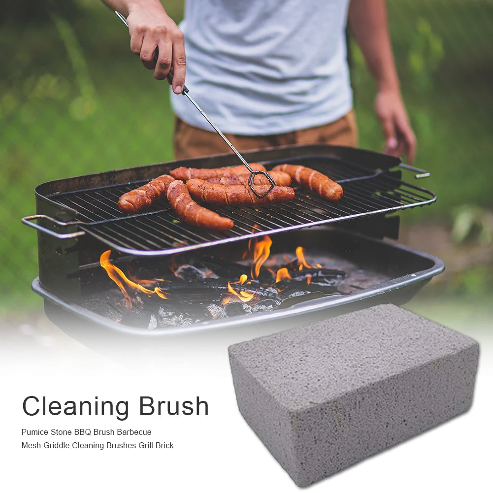 1-10PCS BBQ Grill Cleaning Brush Brick Block Barbecue Cleaning Stone Pumice Brick for Barbecue Rack Cleaner Kitchen BBQ Tools