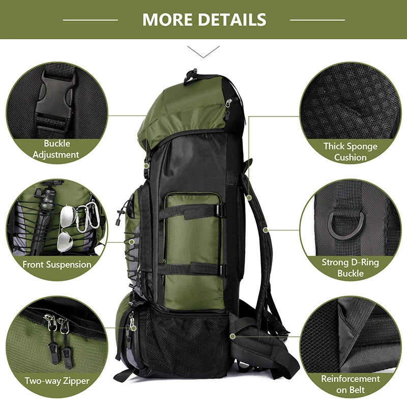 90L Tactical Camping Backpacks Military Bag For Men Women Backpack Large Capacity Army Back Pack Travel Bags mochila hombre