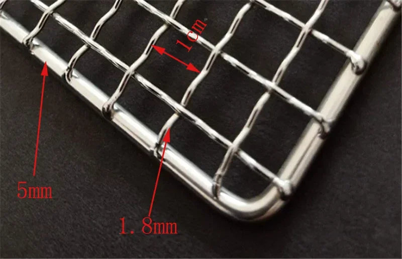 304 stainless steel bbq Mat net Grid Shape Square Rectangle Grill Grilling Mesh Wire Net Outdoor Cooking barbecue accessories