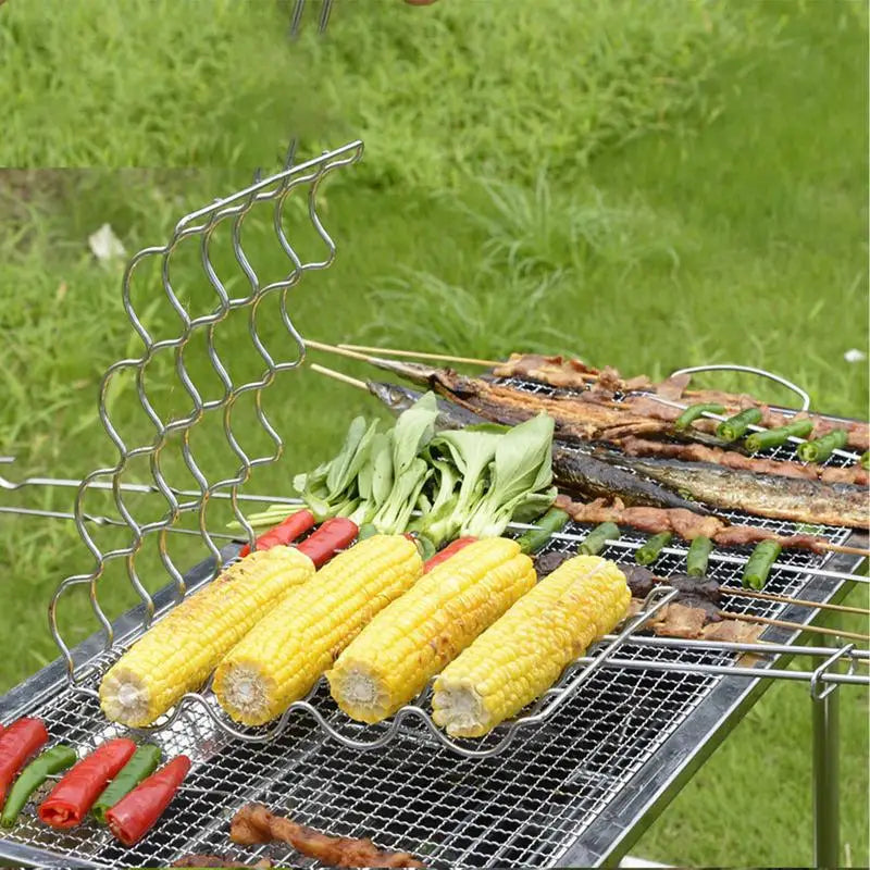 1 Corn Grill Net Clip Durable Grilling Baskets With Handle Outdoor Grill Gifts For Father Dad Husband