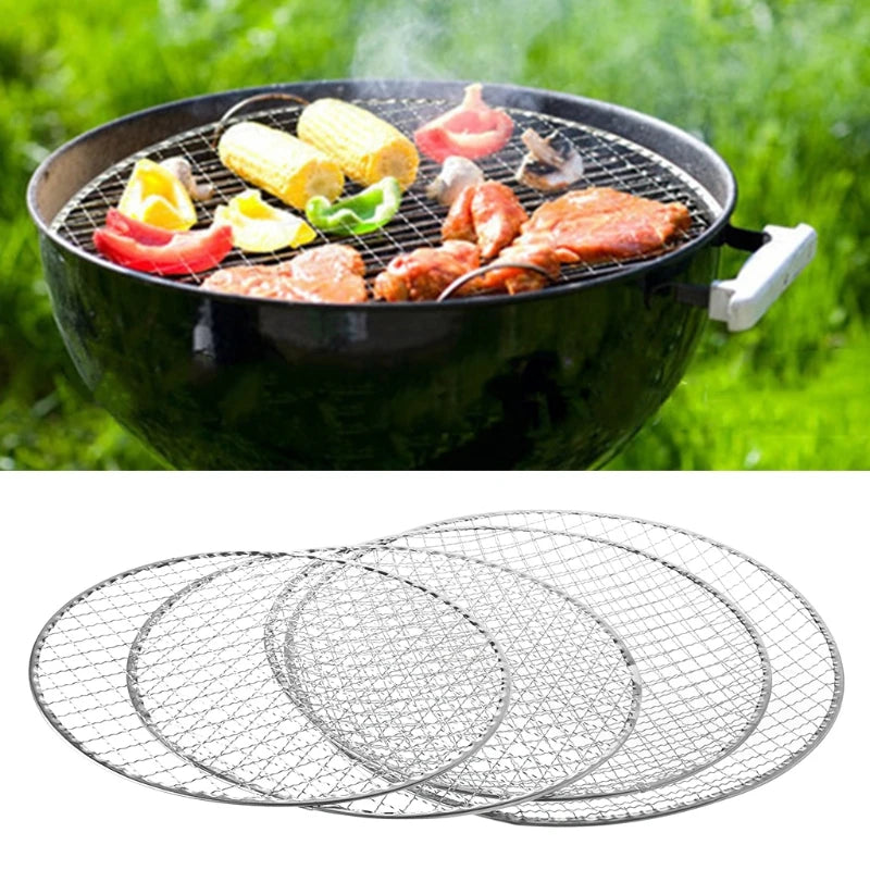 Disposable BBQ Barbecue Grill Basket Mesh Wire Net  Fish Vegetable Tool Hot 29EF